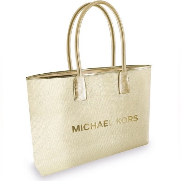 Michael Kors Handbags - MICHAEL KORS Gold Tote Bag - Metallic Gold Women's Tote